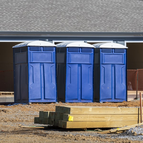 are there any restrictions on what items can be disposed of in the portable restrooms in Columbia CT